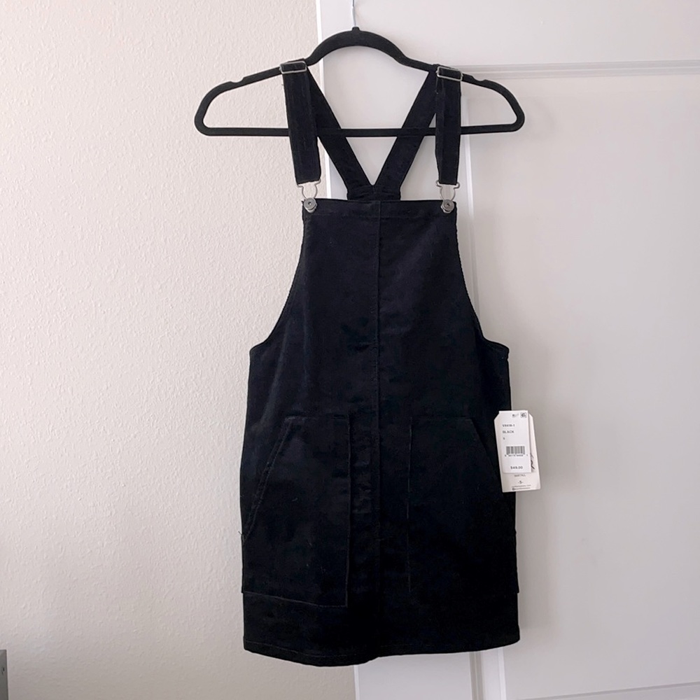 Vanilla Star black Corduroy overall skirt size 5